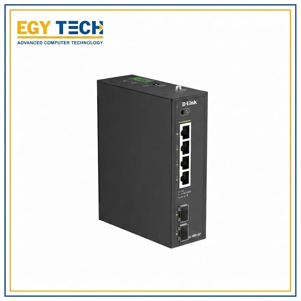 D-Link / DIS-100G-06P / 4 Port Gigabit ( 4 POE – 120 Watt ) + 2 SFP Gigabit Industrial Switch