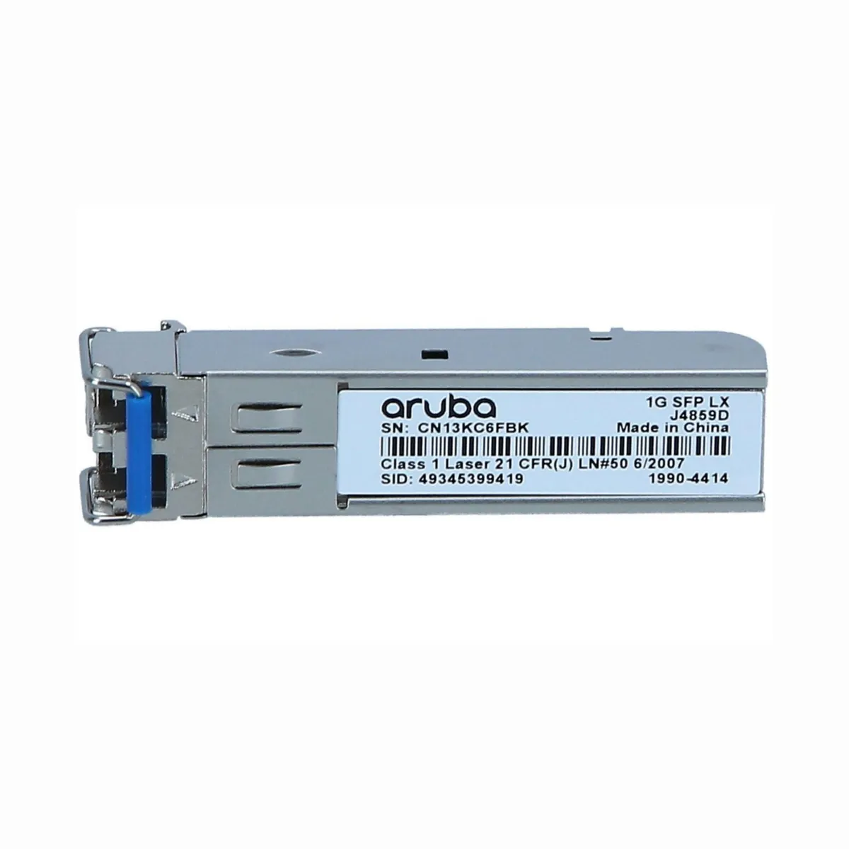 Aruba / J4859D / Single mode 1G SFP LC LX 10KM SMF XCVR