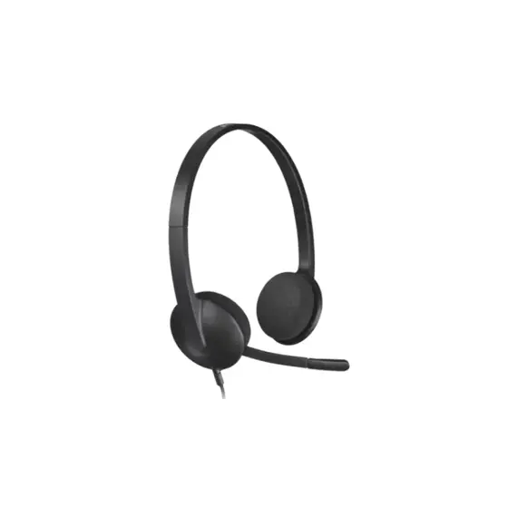 Logitech H340 Corded USB Headset 981-000475 - Black
