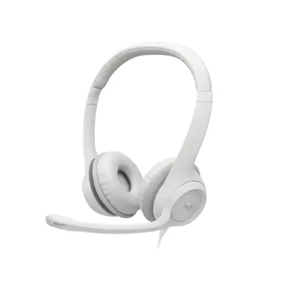 Logitech H390 USB Computer Headset 981-001286 - Off White