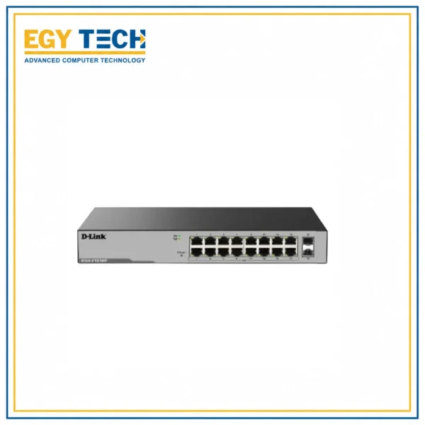 D-Link 16 Port 10/100/1000 Unmanaged PoE+ Surveillance Switch DGSF1016P