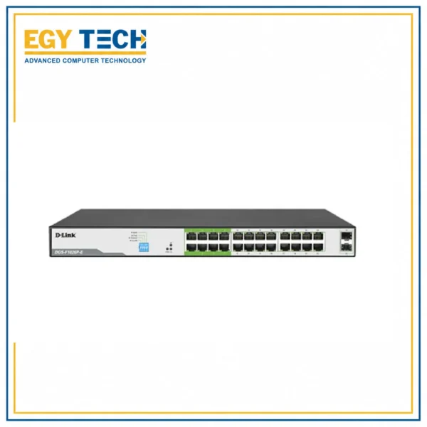 D-Link 24 Port PoE Switch with 2 SFP Ports Long Range 250M DGS-F1026P