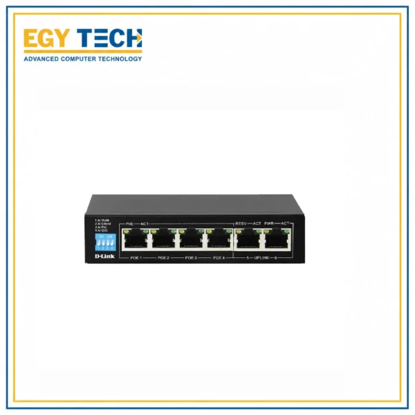 D-Link 5-Port Web Managed Desktop Switch with 1 Port SFP+ DMS-F106TS