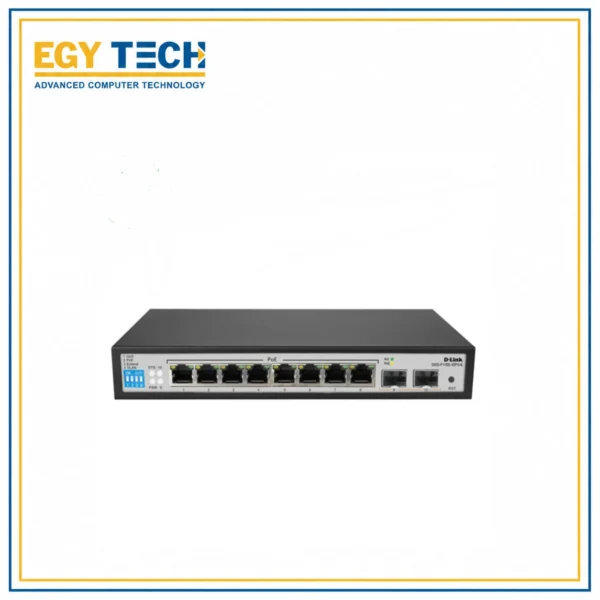 D-Link 8-Port PoE Gigabit Smart Managed Switch (DGS-F1100-10PS-E)