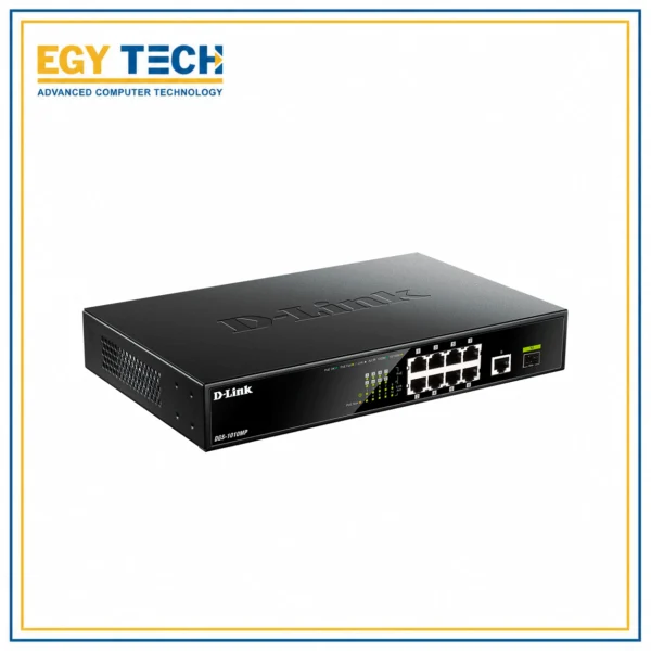 D-Link 8 Port Gigabit ( 8 POE – 125W ) + 1 SFP port Switch / DGS-1010MP