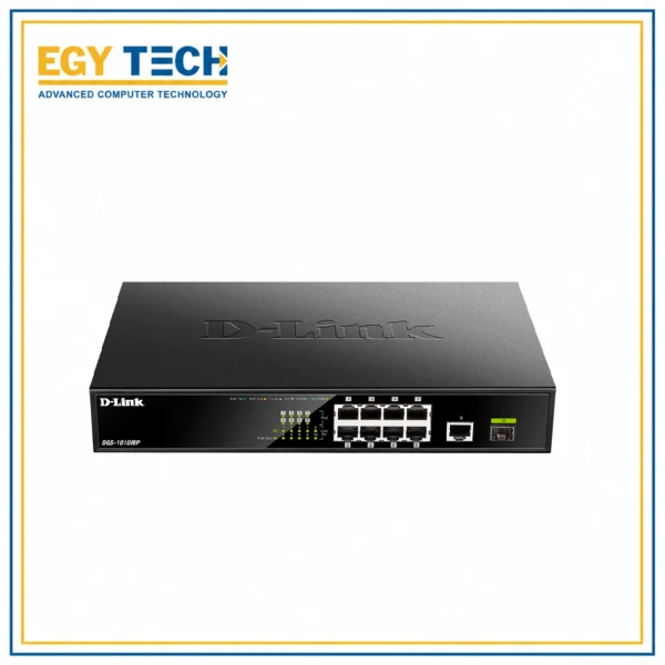 D-Link 8 Port Gigabit ( 8 POE – 125W ) + 1 SFP port Switch / DGS-1010MP