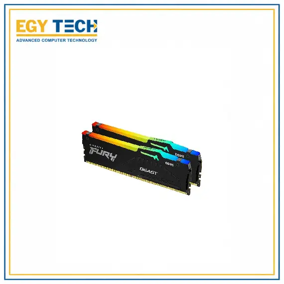 64 GB (2*32GB) 6000MT/s CL30 Kingston FURY Beast RGB KIT DDR5 Desktop Memory