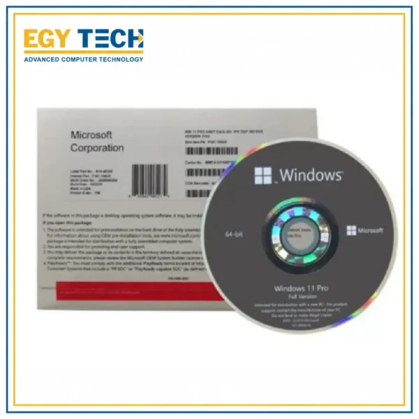 Microsoft Corporation Windows 11 Pro 64bit Eng Intl 1PK DSP OEI DVD