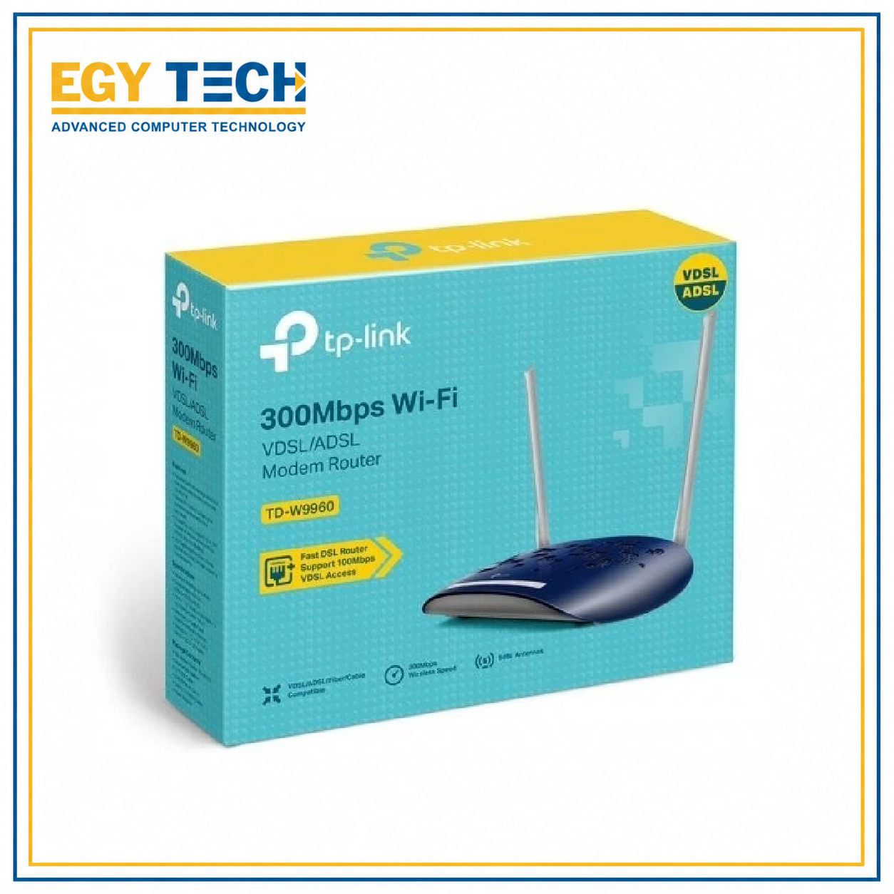 TP-Link TD-W9960 300Mbps Wireless N VDSL/ADSL Modem Router 3 10/100Mbps RJ45 LAN